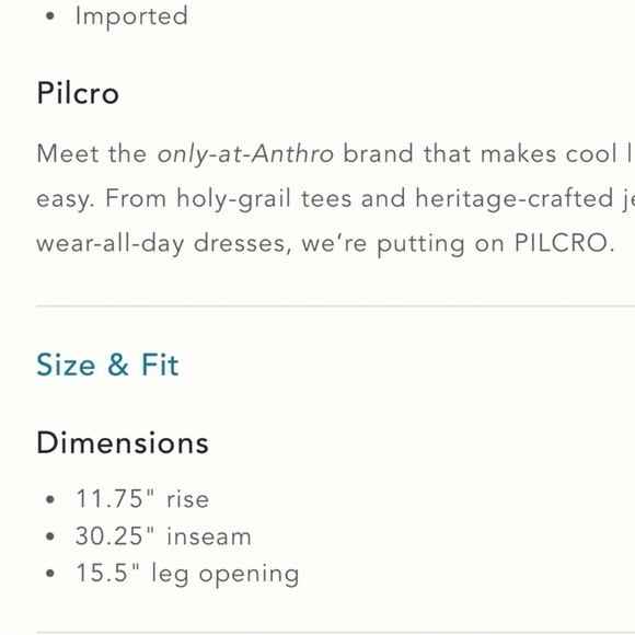 Anthropologie Pilcro Adi Mid Rise Flare - Picture 4 of 9